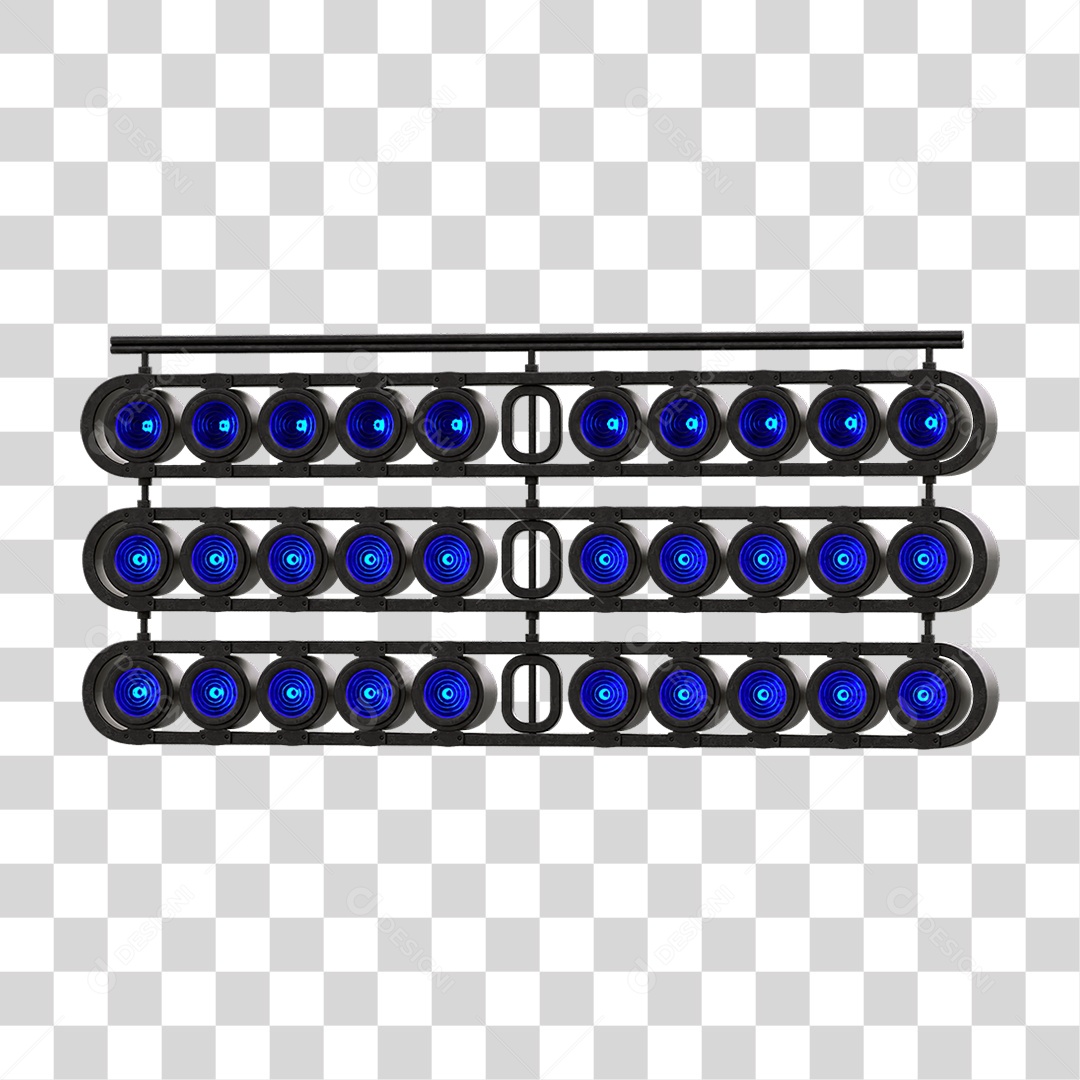 Painel de Metal com Led PNG Transparente