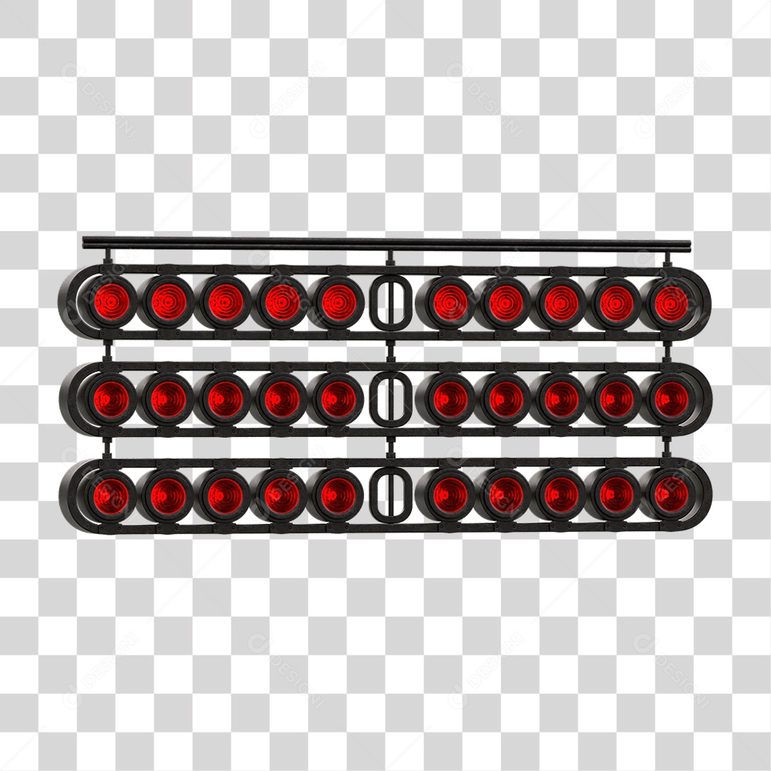 Painel de Metal com Led PNG Transparente