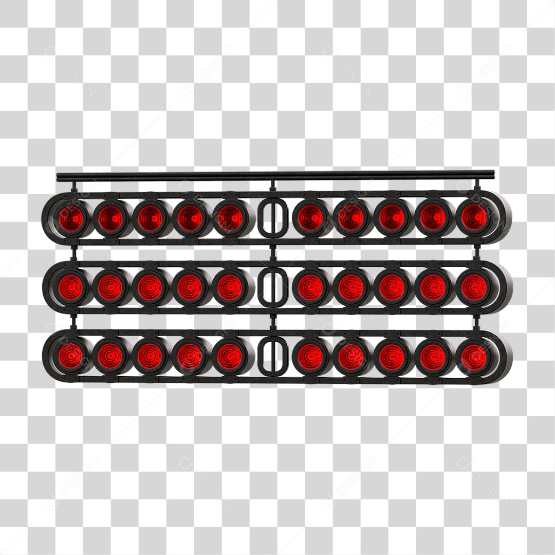 Painel de Metal com Led PNG Transparente