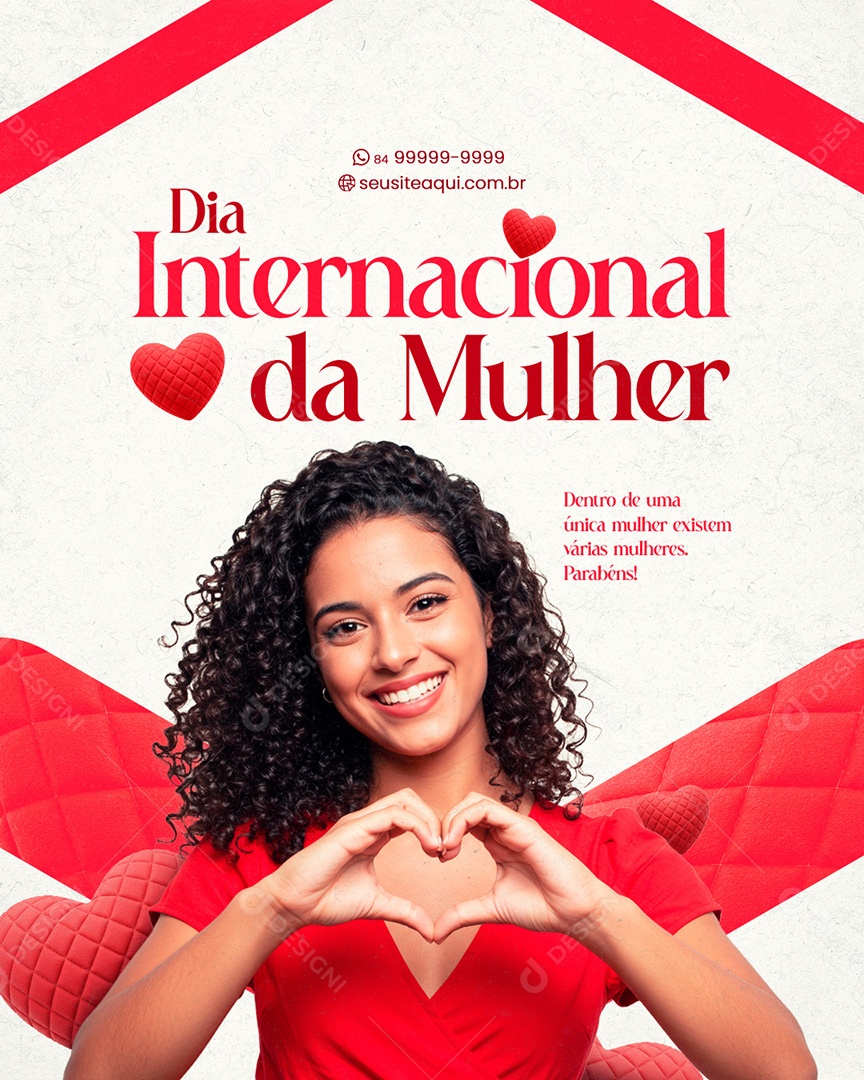 Dia Internacional Da Mulher Social Media PSD Editável