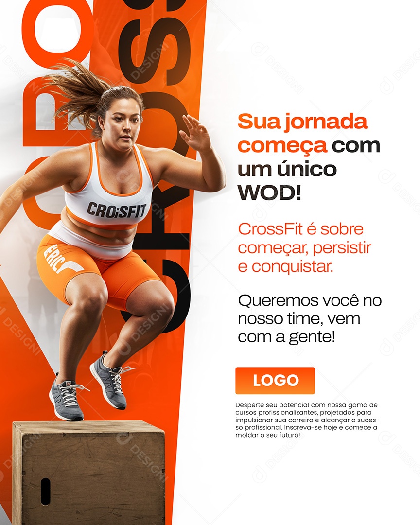 Sua Jornada Começa Com um TreinoSocial Media PSD Editável