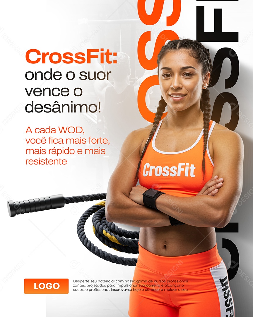 Suor Vence o Desanimo Social Media PSD Editável