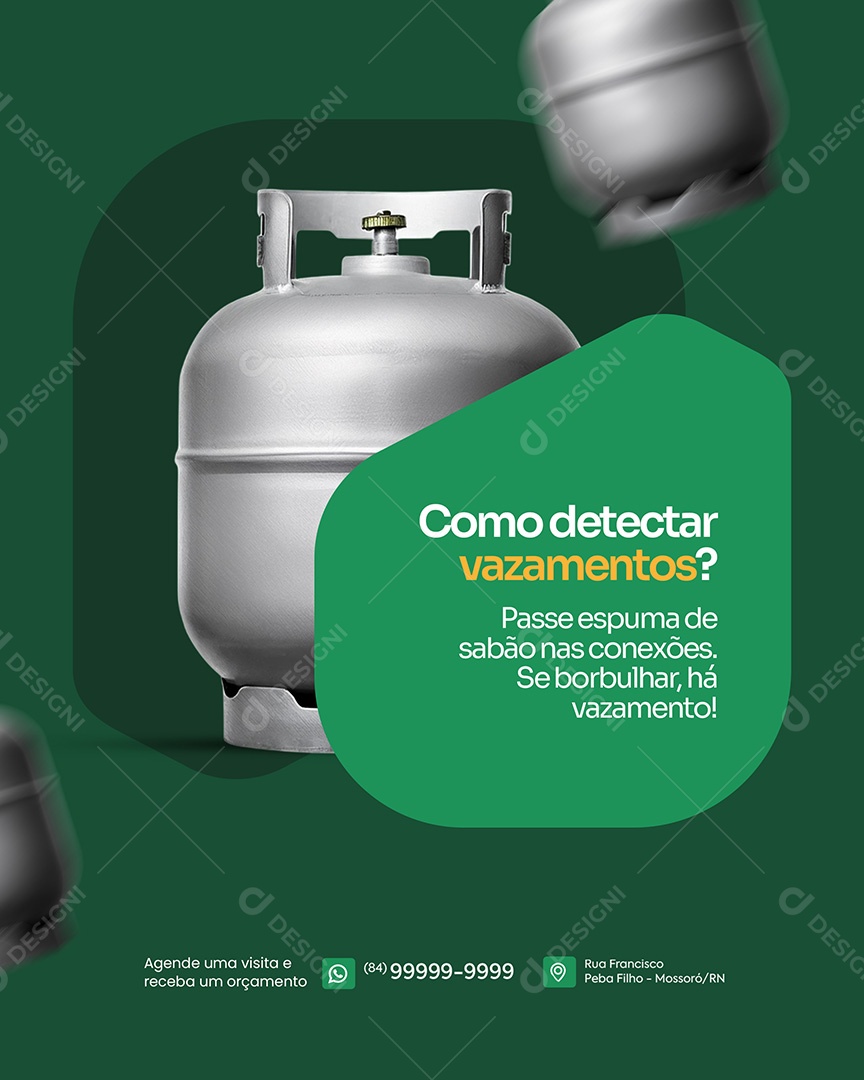 Como Detectar Vazamentos Social Media PSD Editável