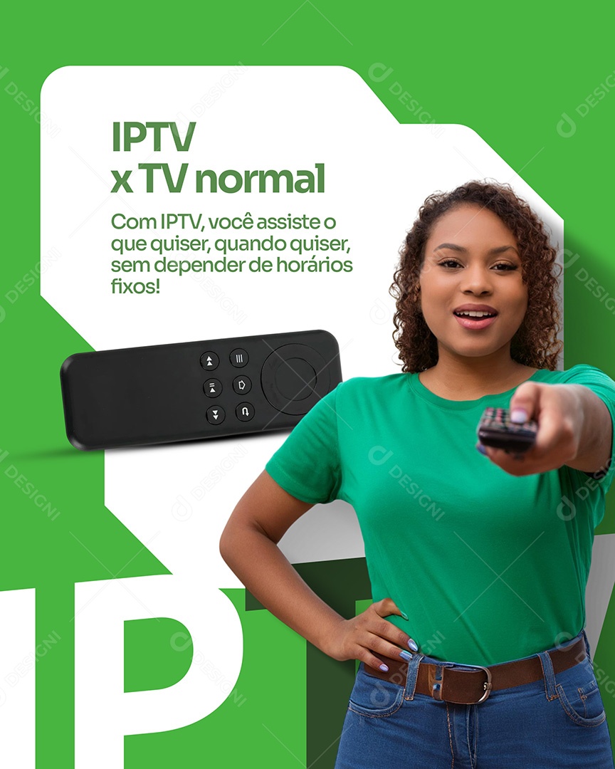 IPTV Beneficios da Iptv Social Media PSD Editável