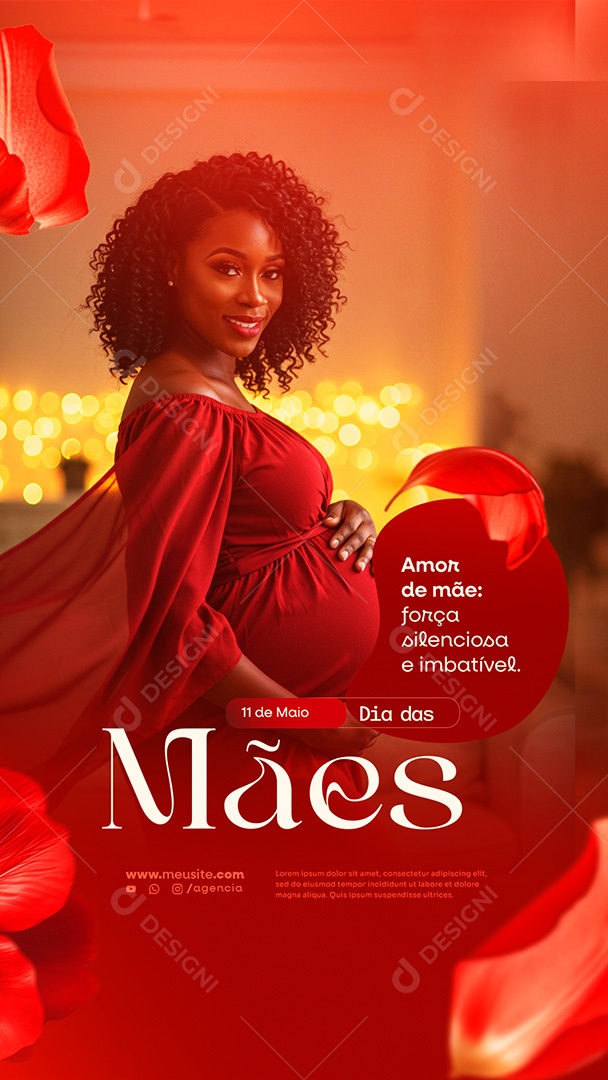 Story Feliz Dia das Mães 11 de Maio Social Media PSD Editável