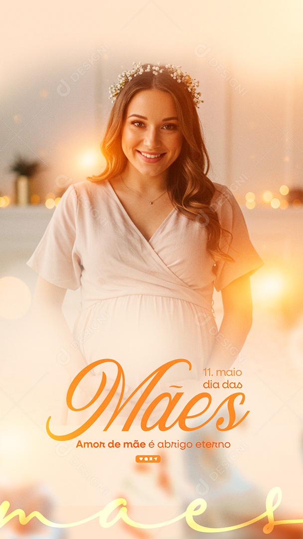 Story Feliz Dia das Mães 11 de Maio Social Media PSD Editável