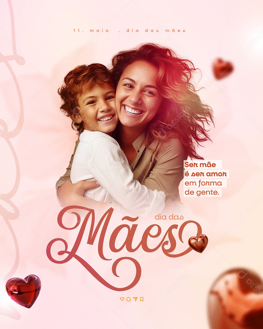 Feliz Dia das Mães 11 de Maio Social Media PSD Editável