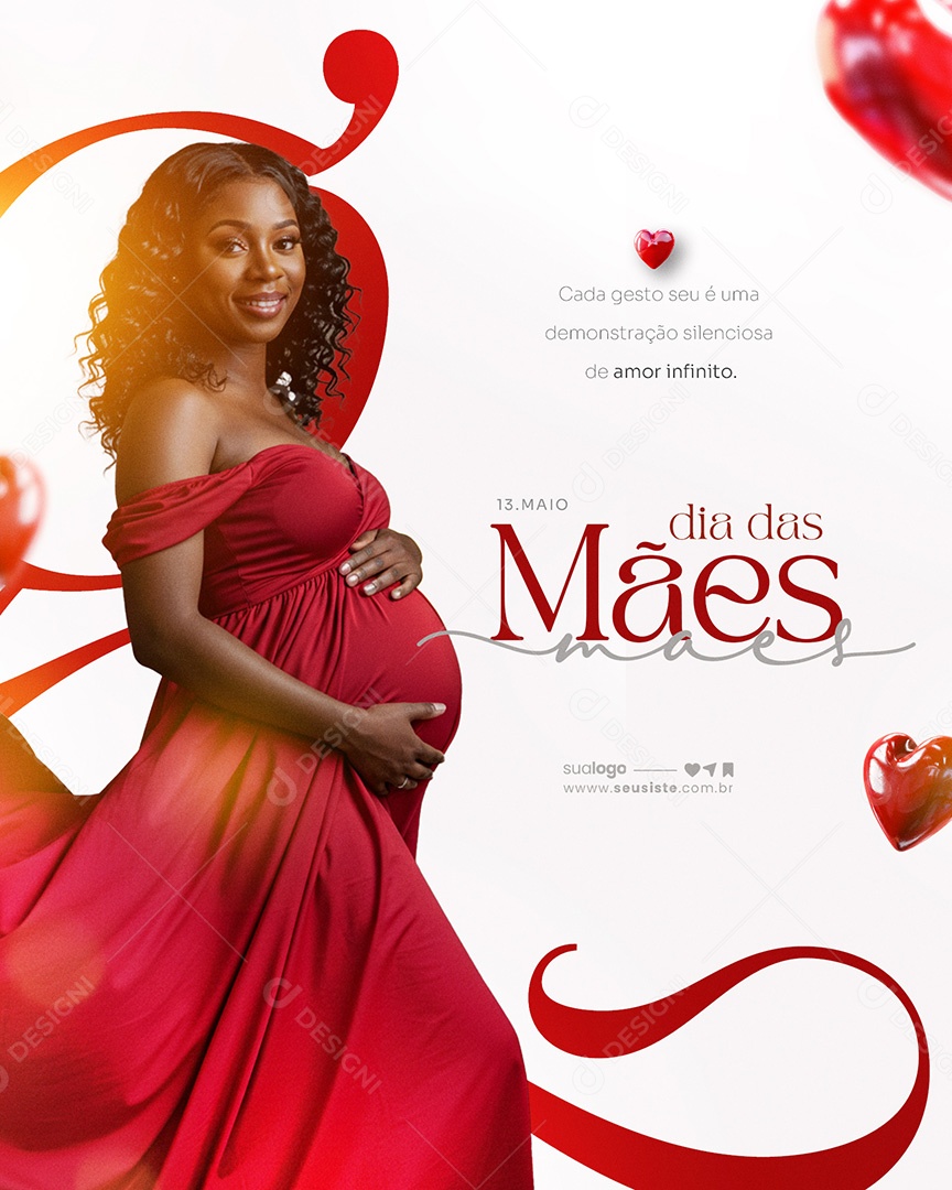 Feliz Dia das Mães 11 de Maio Social Media PSD Editável