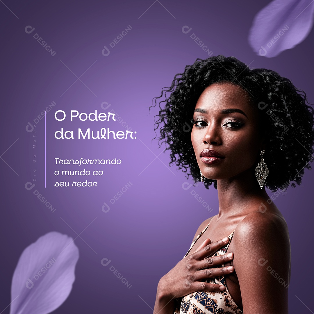 Dia Internacional Das Mulheres 08 De Março Social Media PSD Editável