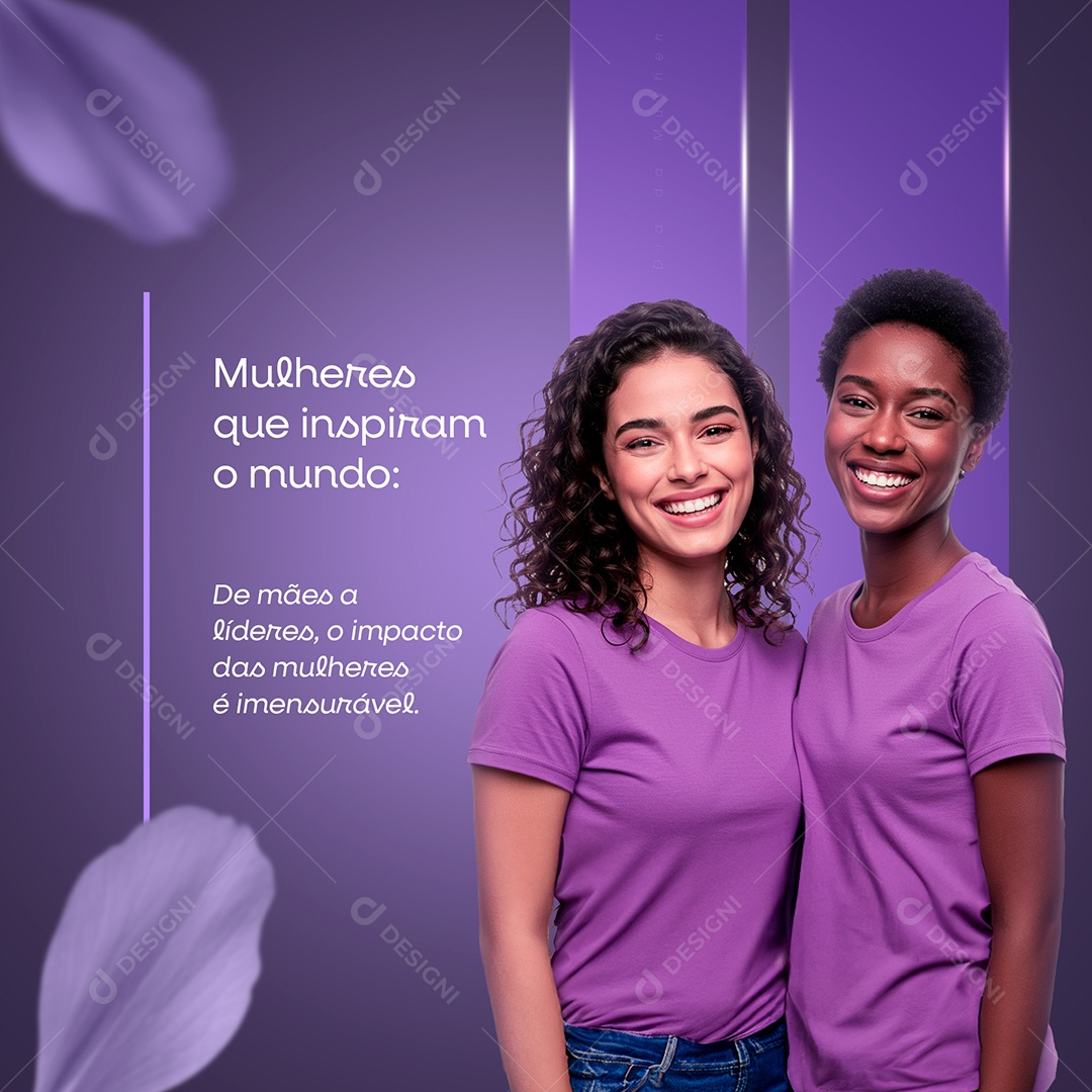 Dia Internacional Das Mulheres 08 De Março Social Media PSD Editável