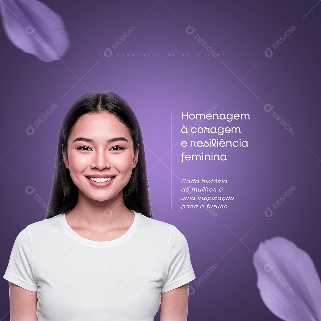 Dia Internacional Das Mulheres 08 De Março Social Media PSD Editável