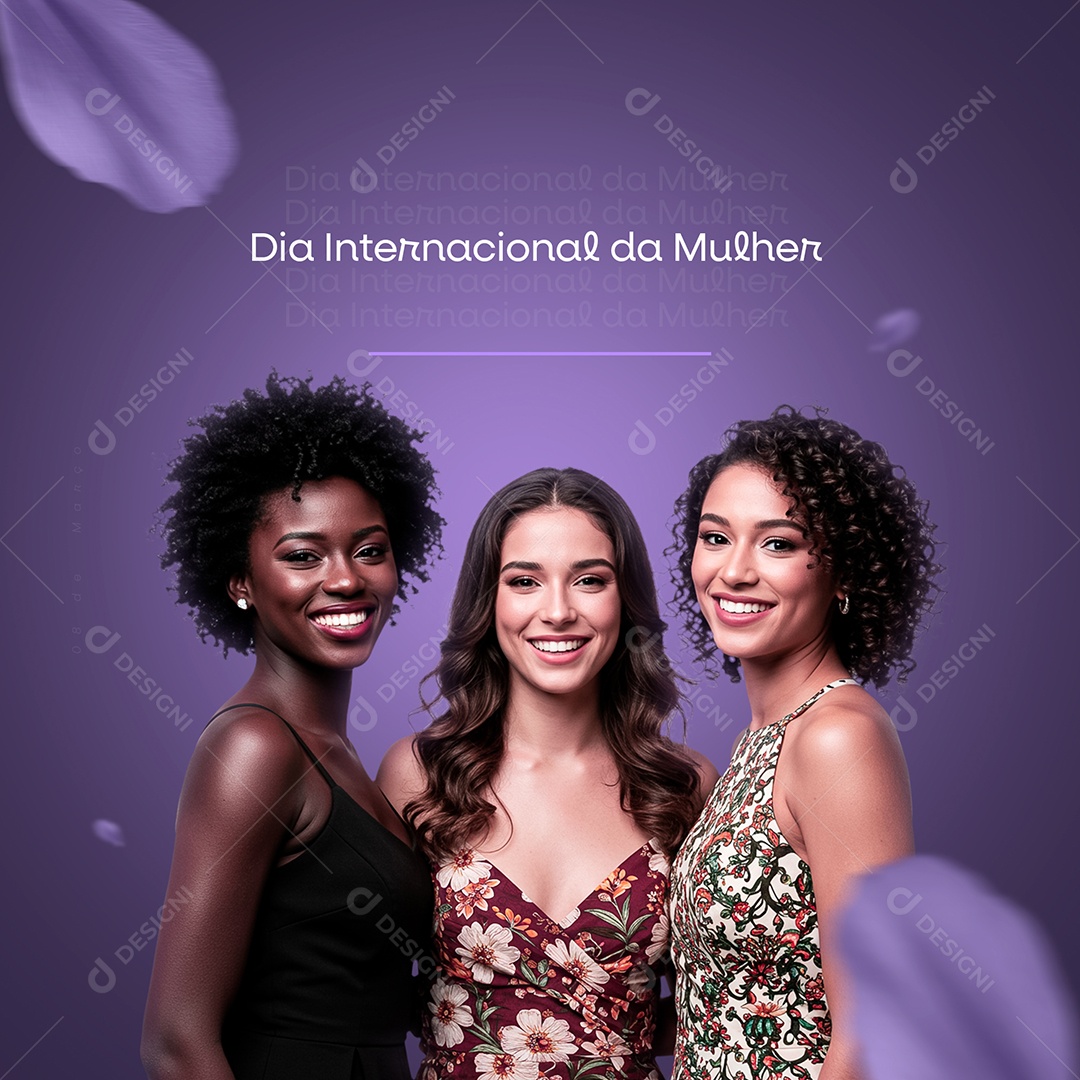 Dia Internacional Das Mulheres 08 De Março Social Media PSD Editável