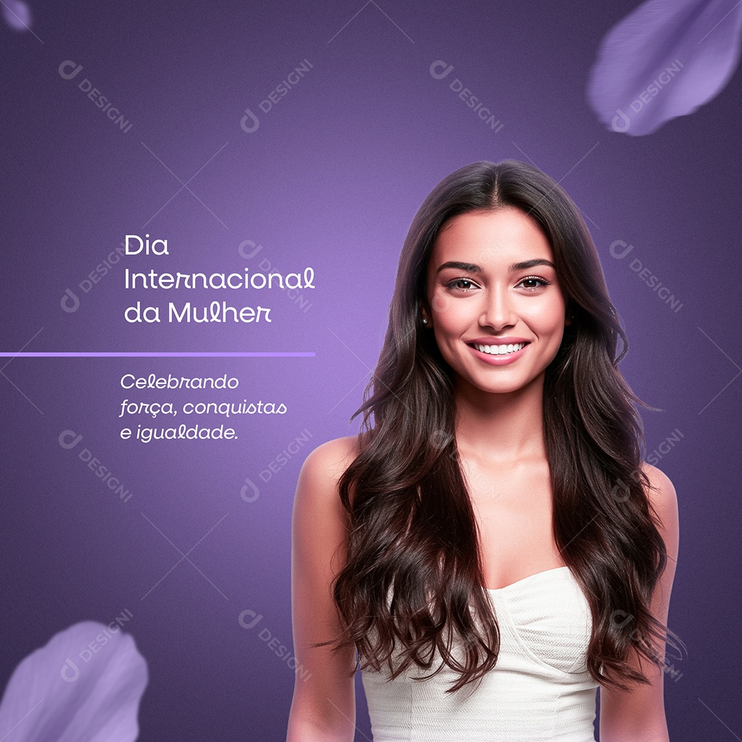 Dia Internacional Das Mulheres 08 De Março Social Media PSD Editável