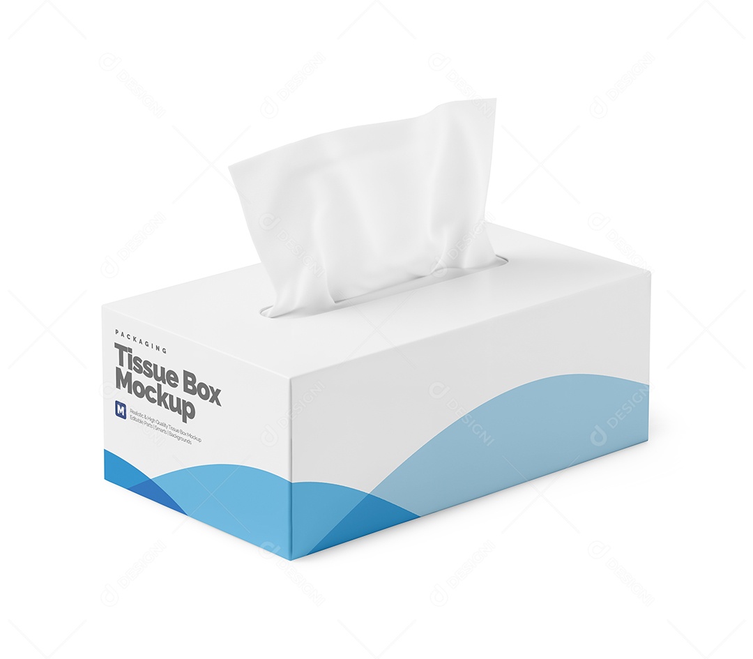 Mockup Embalagem de Lenço PSD Editável