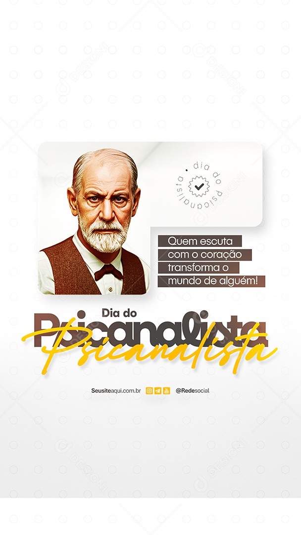 Story Dia do Psicanalista 06 de Maio Social Media PSD Editável