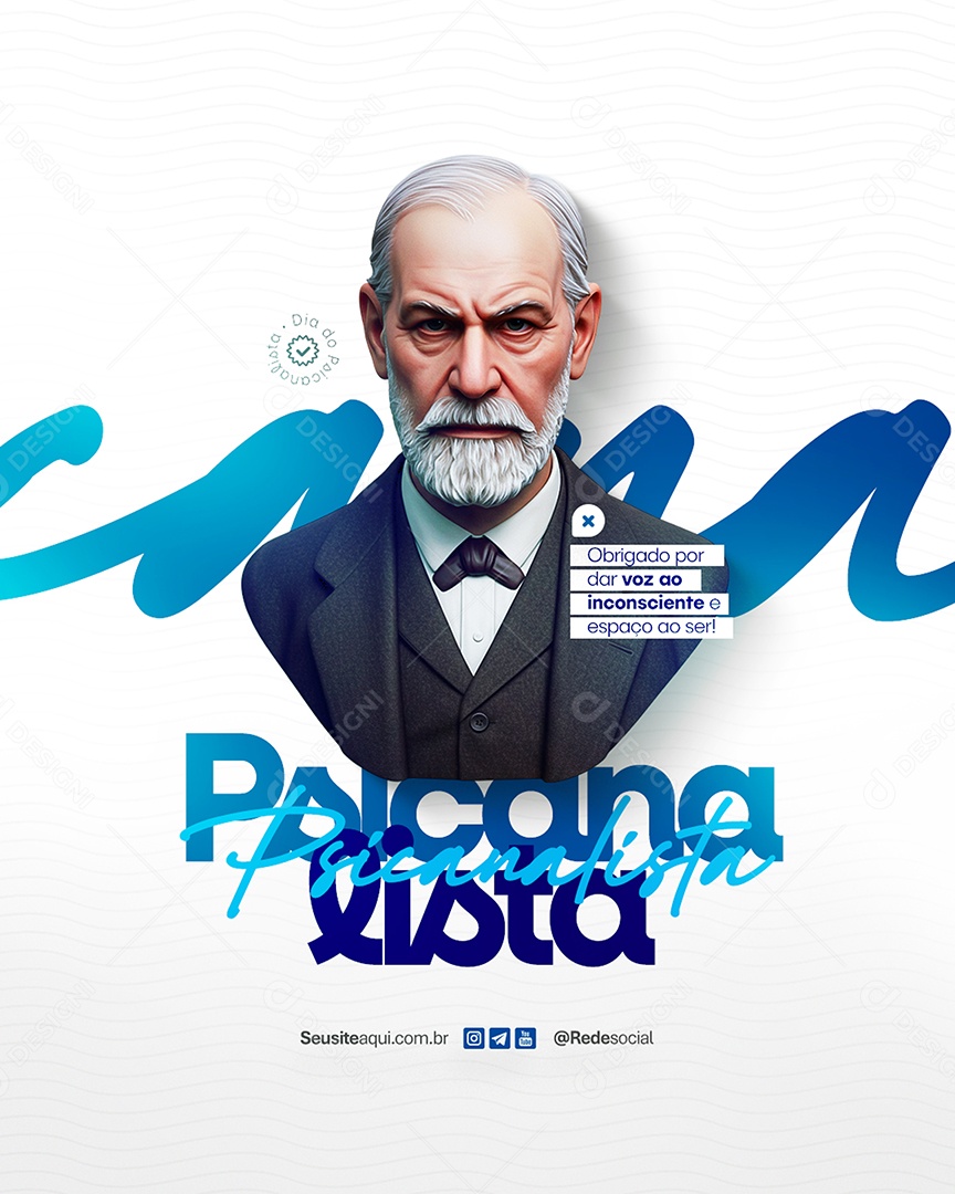 Dia do Psicanalista 06 de Maio Social Media PSD Editável