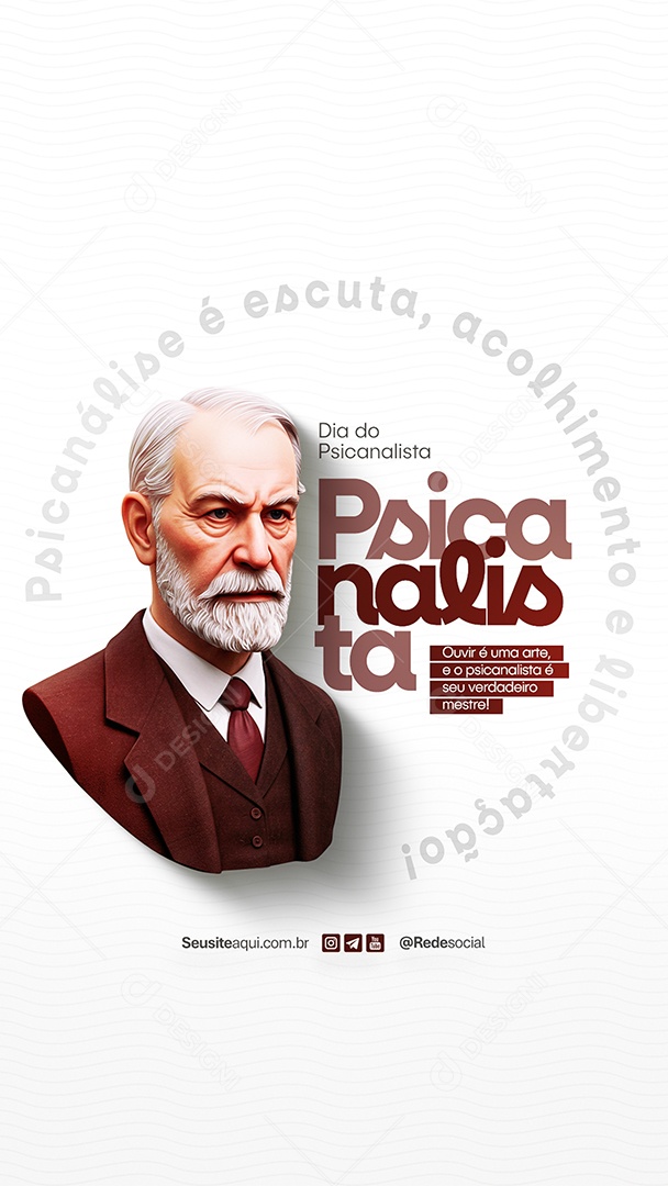 Story Dia do Psicanalista 06 de Maio Seu Verdadeiro Mestre Social Media PSD Editável