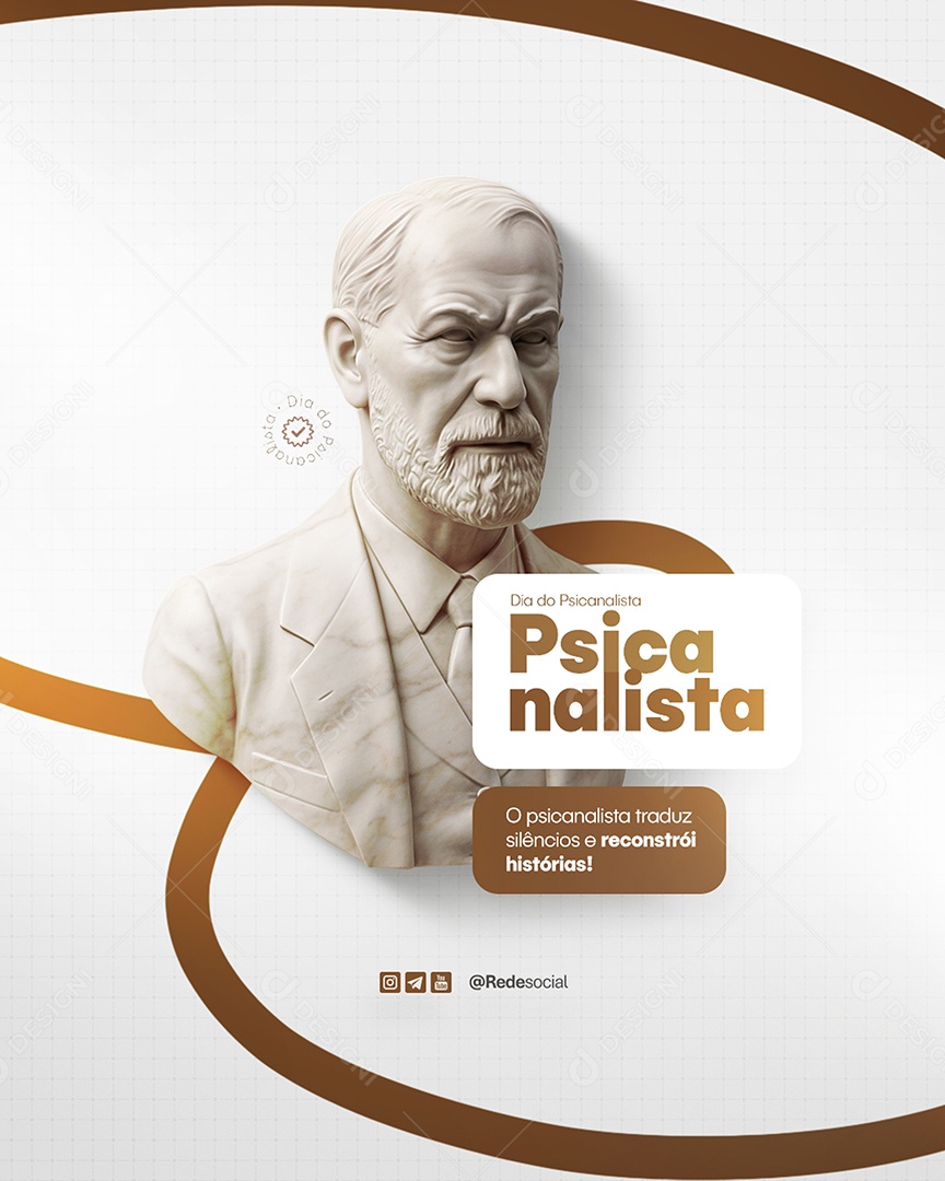 Dia do Psicanalista 06 de Maio Social Media PSD Editável