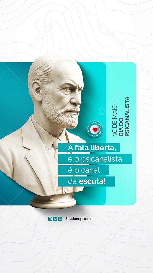 Story Dia do Psicanalista 06 de Maio A Fala Liberta Social Media PSD Editável