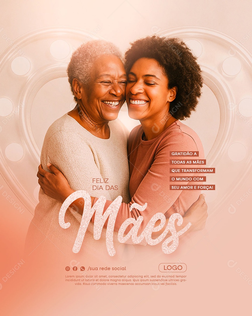 Feliz Dia das Mães 11 de Maio Social Media PSD Editável