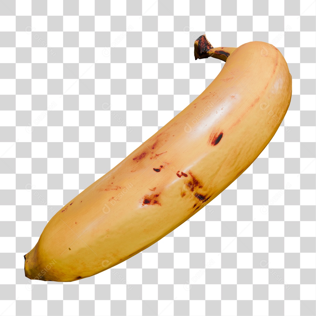 Banana Madura PNG Transparente