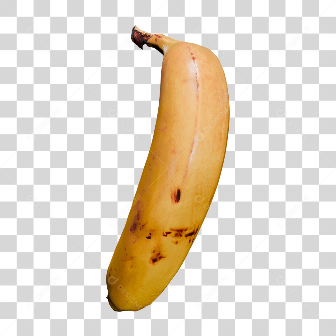 Banana Madura PNG Transparente