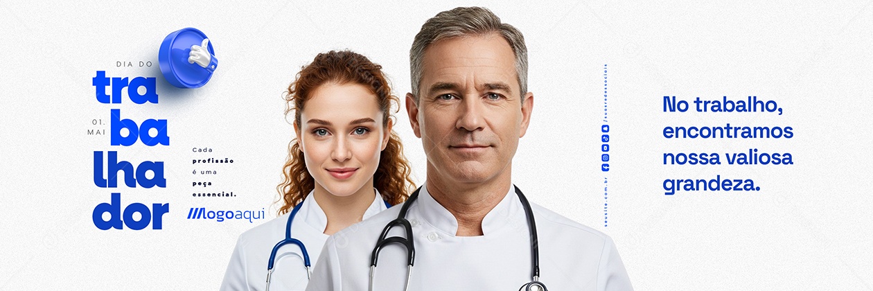 Carrossel Dia Do Trabalhador 01 de Maio Social Media PSD Editável