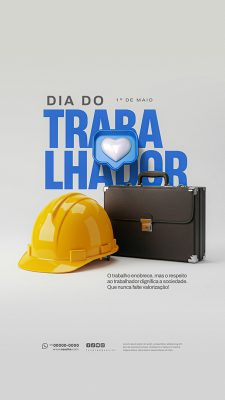 Story Dia Do Trabalhador 01 de Maio Social Media PSD Editável