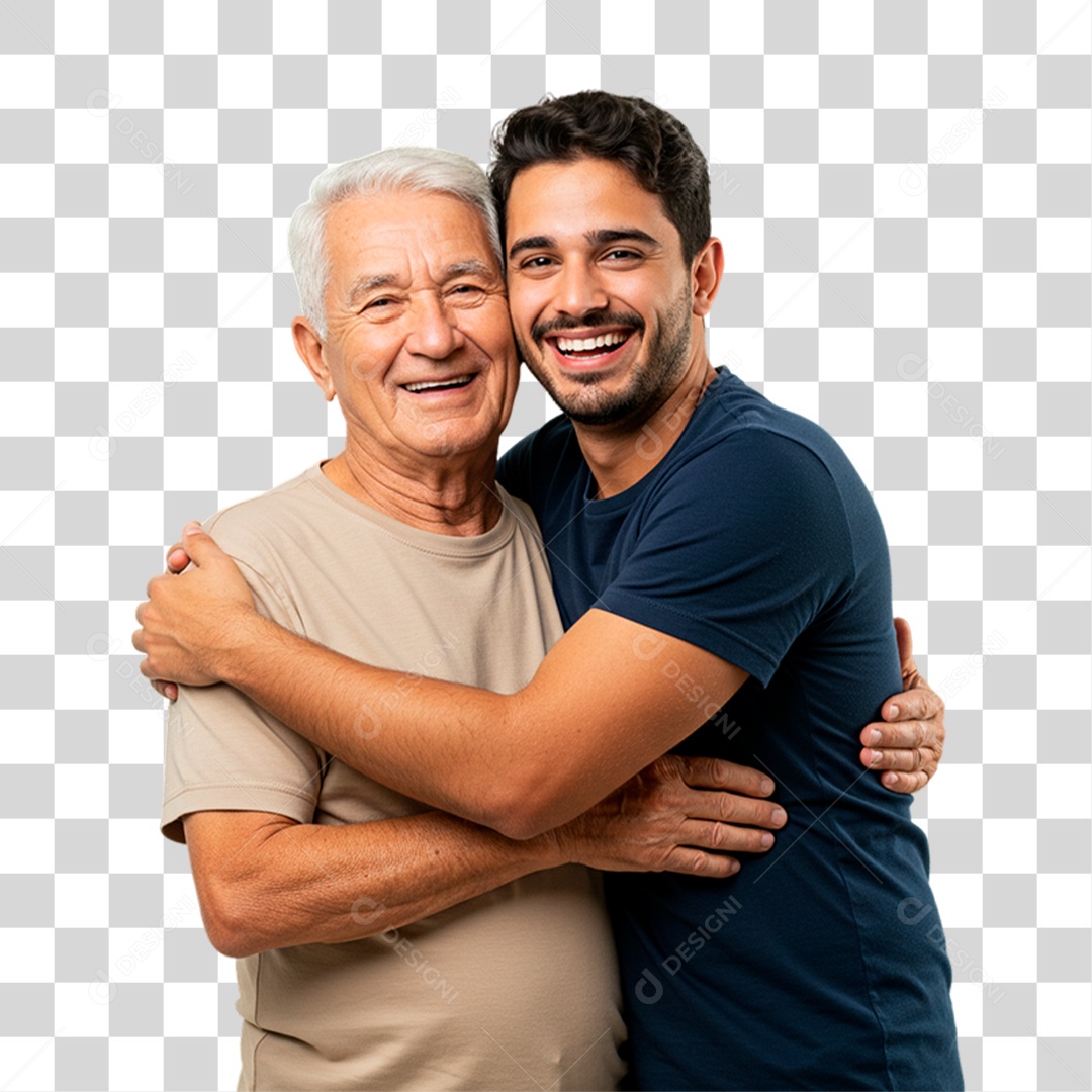 Pai e Filho PNG Transparente