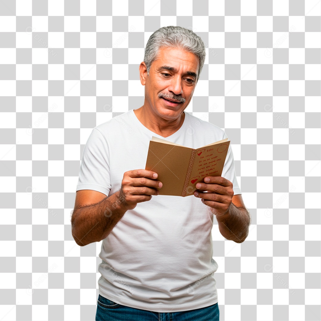 Senhor com Livro PNG Transparente