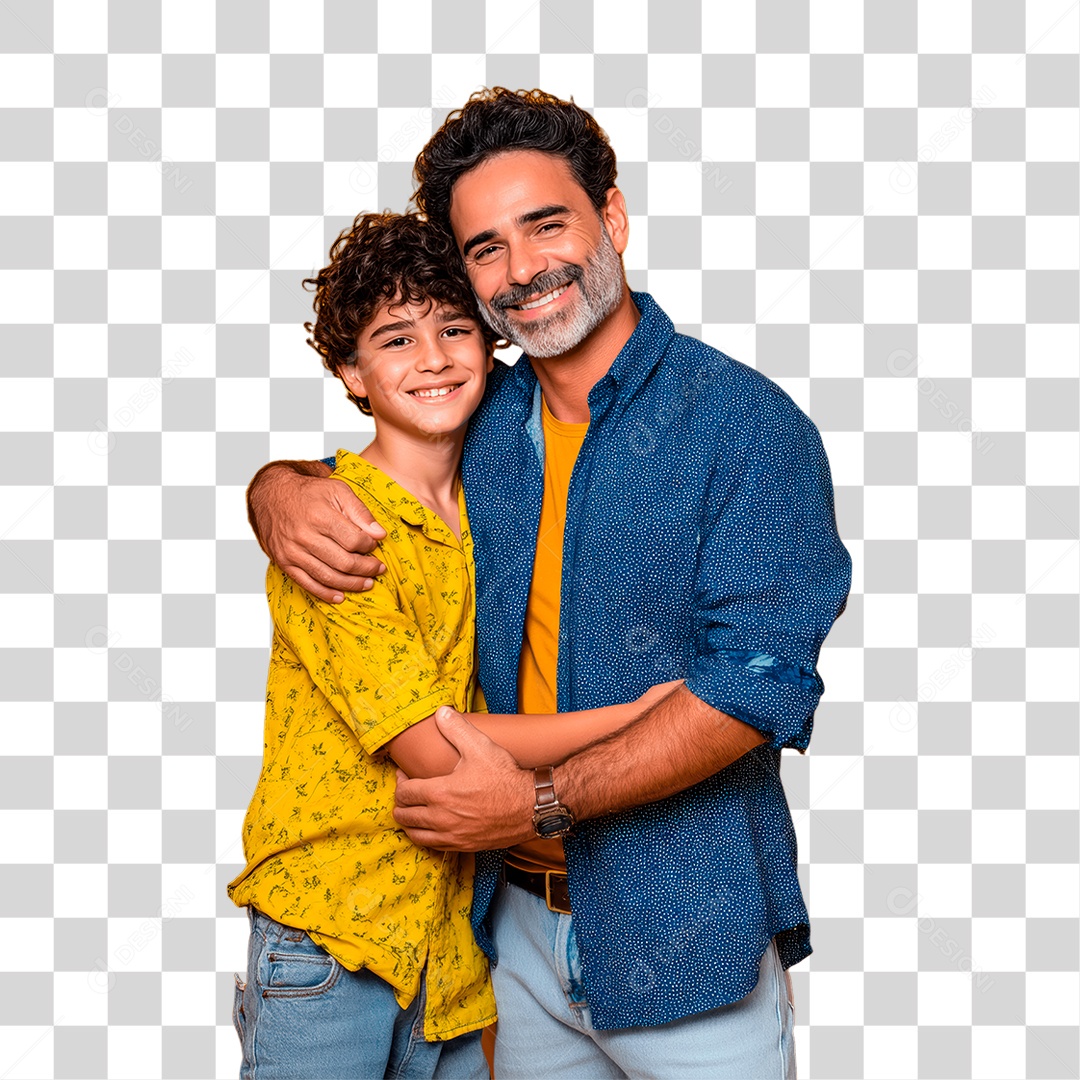 Pai e Filho PNG Transparente