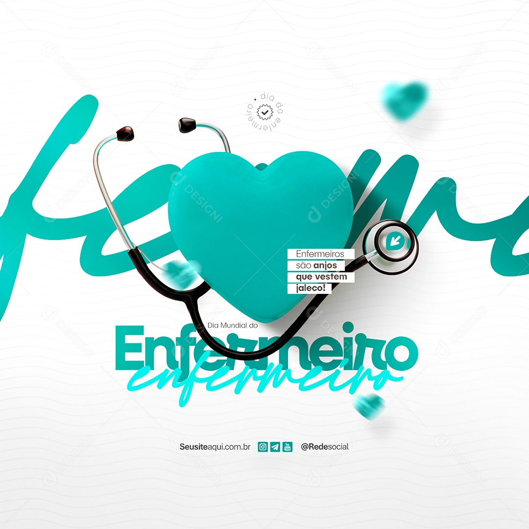 Feliz Dia Mundial Do Enfermeiro 12 De Maio Social Media PSD Editável