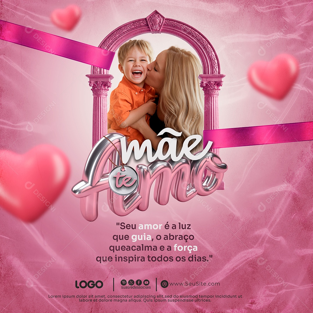 Feliz Dia das Mães 11 de Maio Social Media PSD Editável