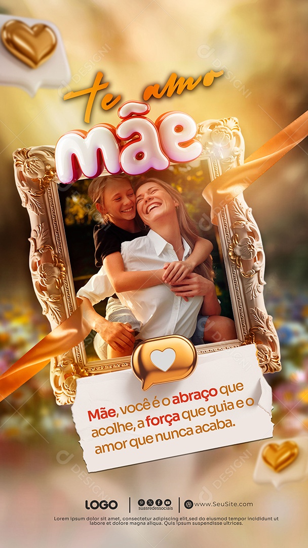 Story Feliz Dia das Mães 11 de Maio Social Media PSD Editável