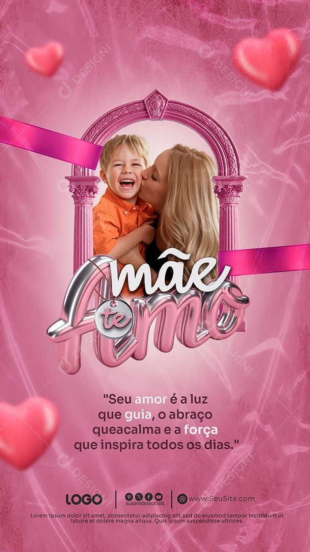 Story Feliz Dia das Mães 11 de Maio Social Media PSD Editável