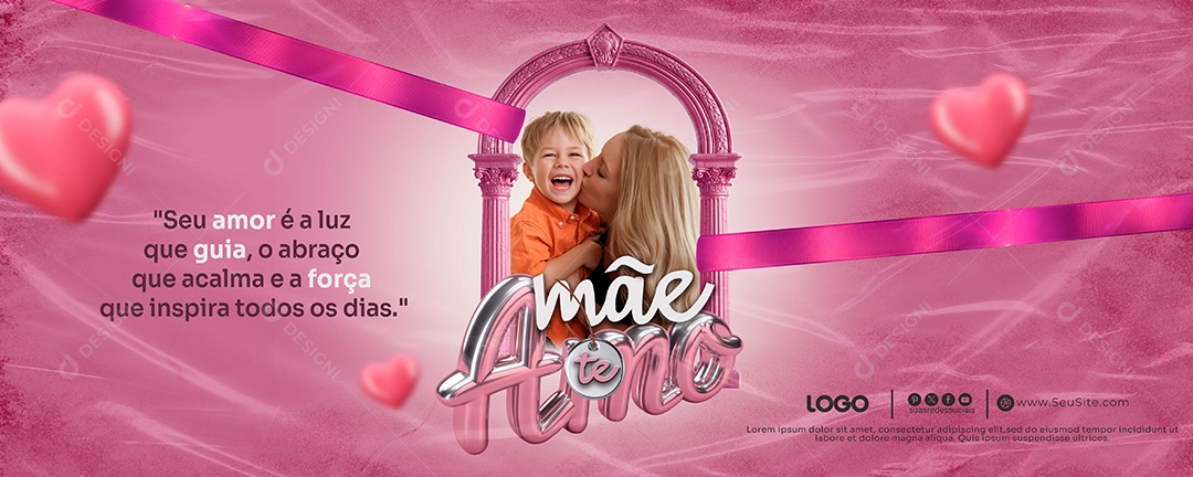 Banner Feliz Dia das Mães 11 de Maio Social Media PSD Editável
