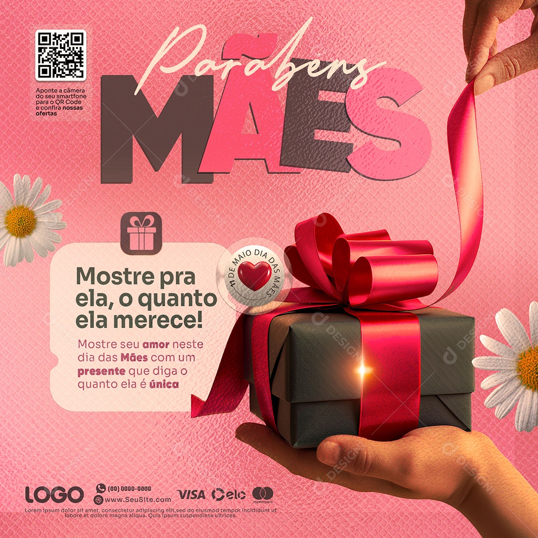 Feliz Dia das Mães 11 de Maio Social Media PSD Editável
