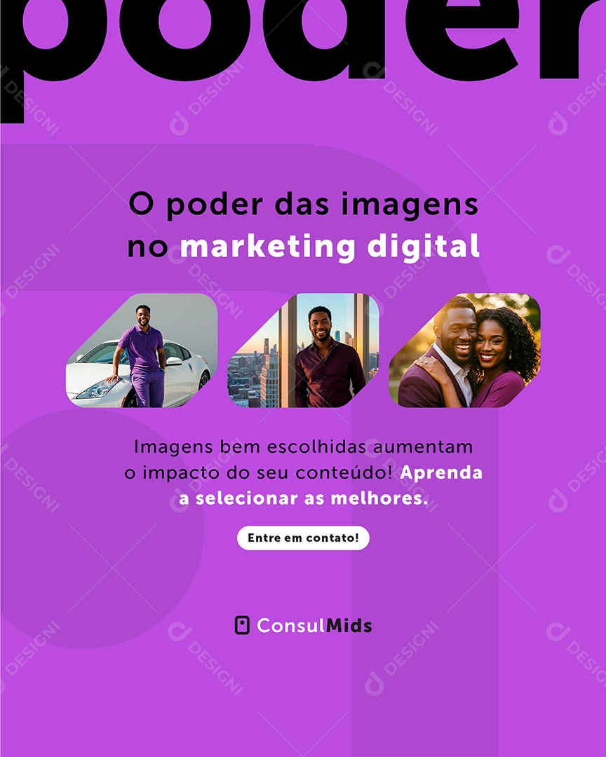 Marketing Digital O Poder Das Imagens No arketing Digital Social Media PSD Editável