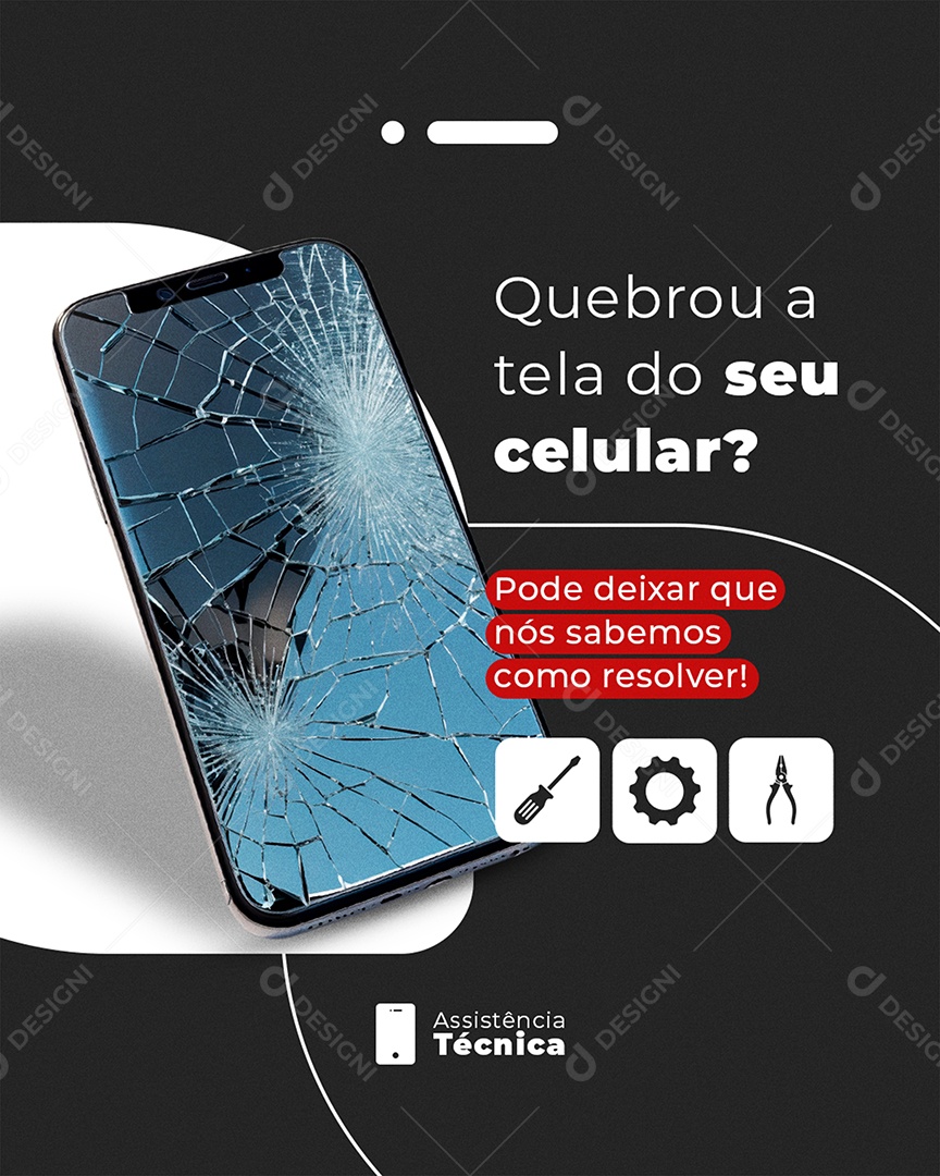 Manutenção Pode Deixar Que Nós Sabemos Como Resolver Social Media PSD Editável