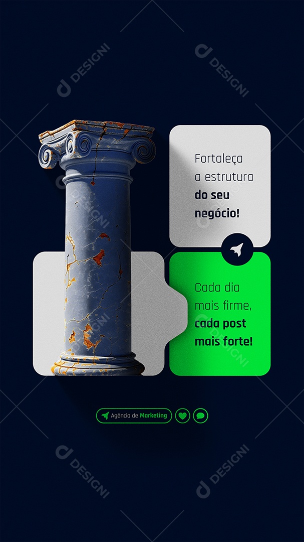 Story Marketing Digital Fortaleza a Estrutura do Seu Negócio Social Media PSD Editável