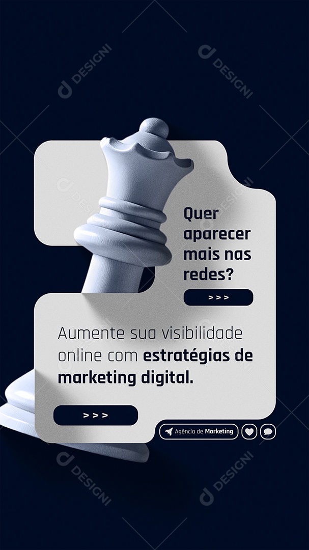 Story Estratégias de Marketing Digital Social Media PSD Editável