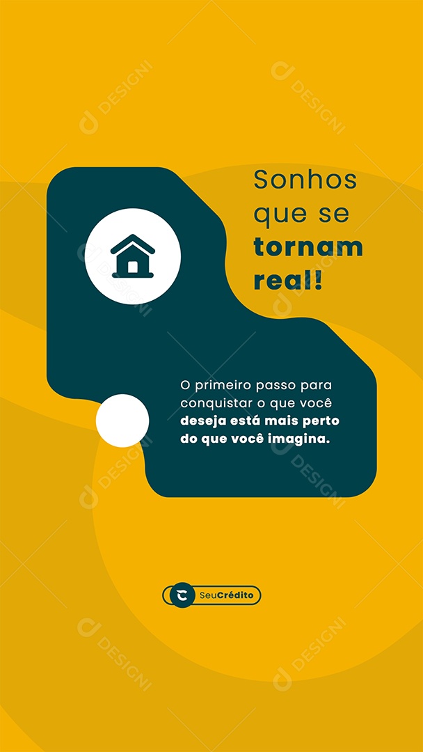 Story Imobiliária Sonhos Que Se Tornam Real Social Media PSD Editável