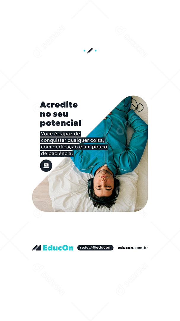 Story Curso Acredite No Seu Potencial Social Media PSD Editável