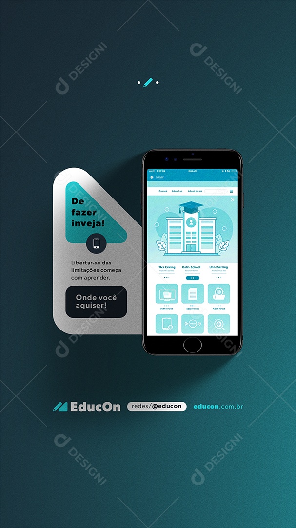 Story Curso de Fazer Inveja Social Media PSD Editável