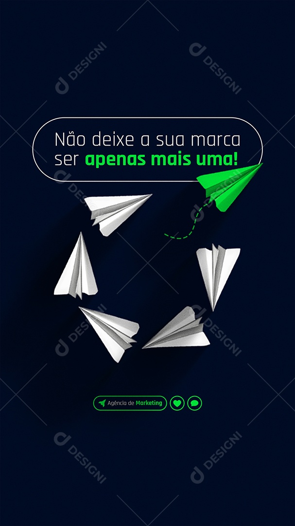 Story Marketing Digital NãoDeixe Sua Marca Ser Apenas Uma Marca Social Media PSD Editável