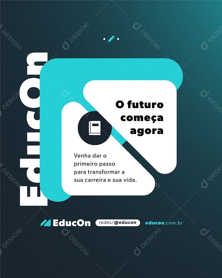 Cursos O Futuro Começa Agora Social Media PSD Editável