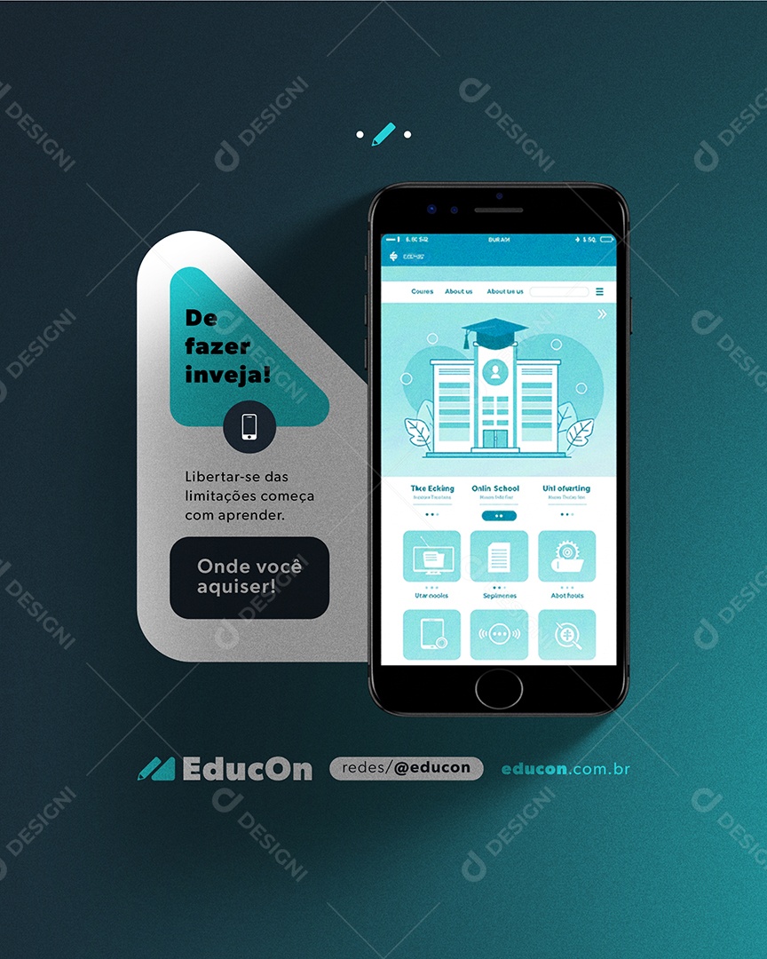 Cursos De Fazer Inveja Social Media PSD Editável