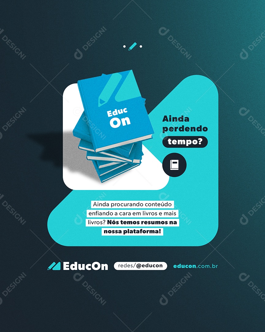 Cursos Nós Temos Resumos Na Nossa Plataforma Social Media PSD Editável