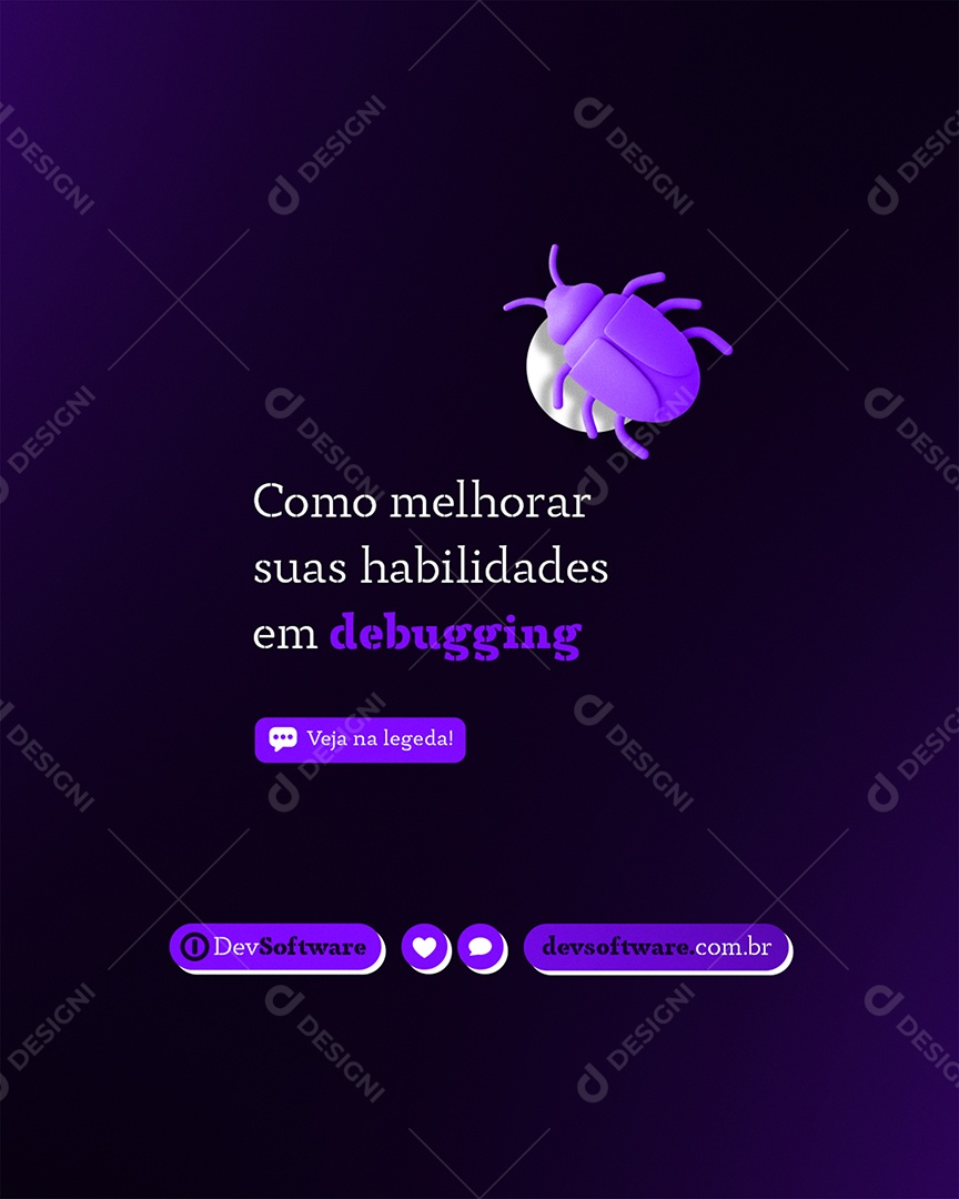 Marketing Digital Como Melhorar Suas Habilidades Social Media PSD Editável