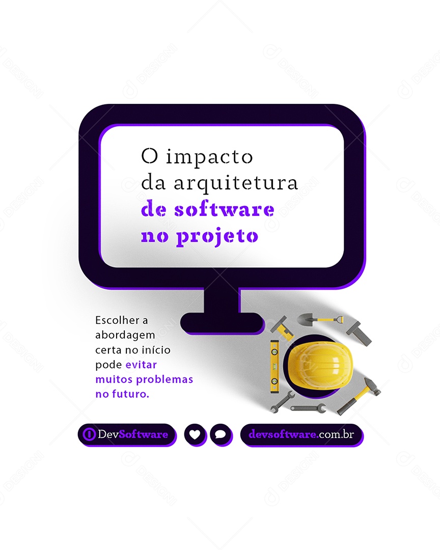 Marketing Digital O Impacto da Arquitetura Social Media PSD Editável